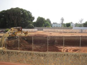 Chantier de restructuration, Lycée Osui André Malraux Rabat, juin 2017