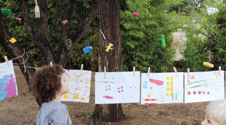 La Grande Lessive au collège français de Reus