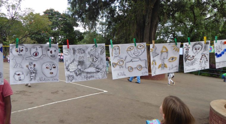 La Grande lessive, Guebré Mariam, Addis Abeba, Ethiopie