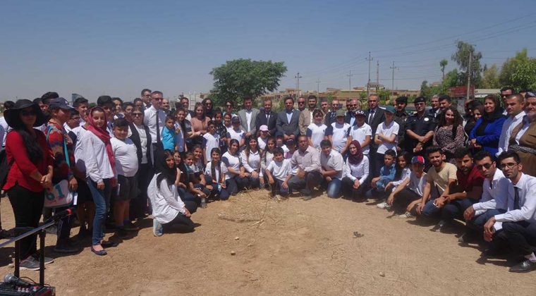 Les élèves de l’école Danielle Mitterrand d’Erbil s’impliquent dans le reboisement du Kurdistan d’Irak – mai 2017