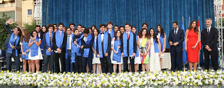 Remise de diplômes, Grand lycée franco libanais, juin 2017