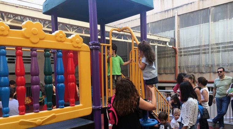 Jour de rentrée au Grand Lycée franco libanais, Beyrouth, septembre 2017