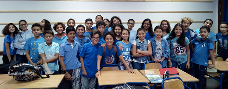 Blue shirt day au lycée d'Agadir