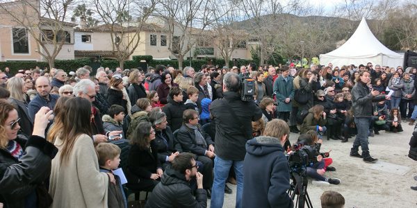 Cérémonie de la pose de la première pierre, lycée français Mlf de Palma, 27 janvier 2018