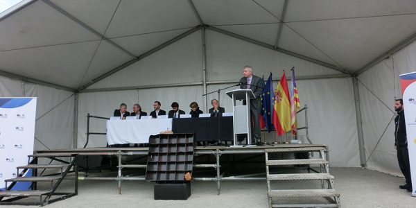 Cérémonie de la pose de la première pierre, lycée français Mlf de Palma, 27 janvier 2018