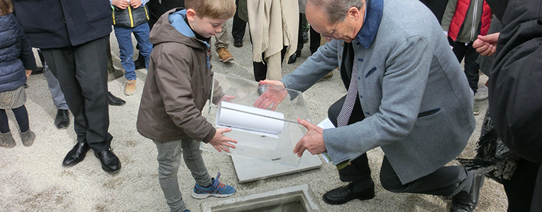 Cérémonie de la pose de la première pierre, lycée français Mlf de Palma, 27 janvier 2018