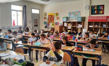 Lecture au CP, école Odette du Puigaudeau, OSUI