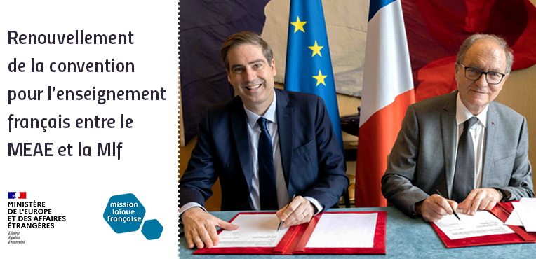 Renouvellement de convention entre le MEAE et la Mlf - janvier 2023