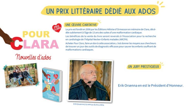 Le Prix Clara ouvre sa nouvelle édition 2026 - Mission laïque française